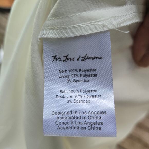 For Love & Lemons La Brooke Coquette Moon Stars Hearts Mini Ruffle Dress S - Picture 9 of 12